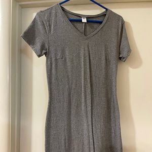 Old Navy Grey T-shirt Dress
